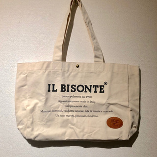 未使用 IL BISONTE キャンバストートバッグ 