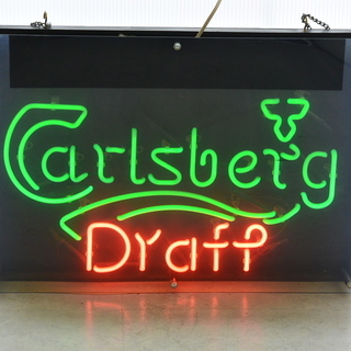 オシャレなネオン管 Carlsberg Draft カールスバーグ ネオン管 電光 ...