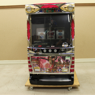 ロデオ 新鬼武者 茜パネル 1B20/64386 コインレス装置付 パチスロ スロット（6EP461Yakx）