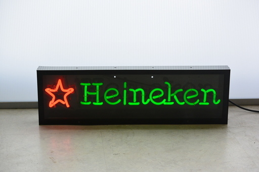 オシャレなネオン管Heineken ハイネケン 電光看板 20.5㎝×68㎝
