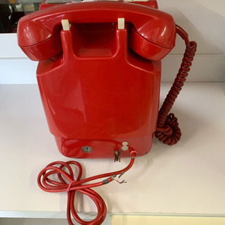 昭和レトロ 電話機 公衆電話 赤電話 671-A 田村電機 1973年製 ジャンク − 北海道