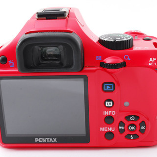 Pentax K-x レッド ダブルズームセット★極上美品★8GB 新品SDカード、ストラップ付き!!