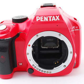 Pentax K-x レッド ダブルズームセット★極上美品★8GB 新品SDカード、ストラップ付き!!