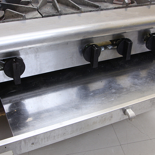 厨房 業務用 3口ガスコンロ  (6UJ537akwx)