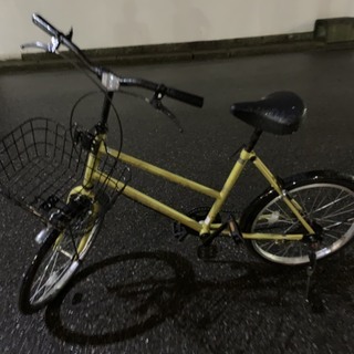 街乗り　自転車（かご付きパナソニックLEDライト）