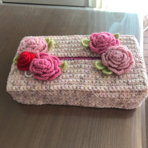 ハンドメイド♡BOXティッシュカバー＊バラ