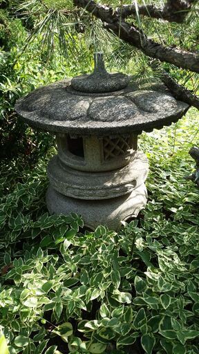 引取限定(明石市和坂)【日本庭園】石灯篭①☆雪見灯篭
