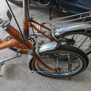 希少】ブリヂストン製 ピクニカ初期型 中古折り畳み自転車 希少】ブリヂストン製 ピクニカ初期型 中古折り畳み自転車