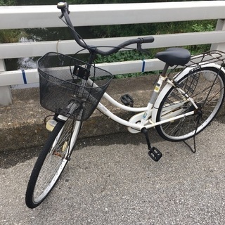 【chariyoshy出品】26インチ 中古自転車 ホワイト