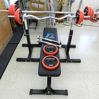 FIGHTING ROAD ファイティングロード ダンベル バーベル ベンチプレスト トレーニングセット ☆ PayPay(ペイペイ)決済可能 ☆ 札幌市 北区 屯田