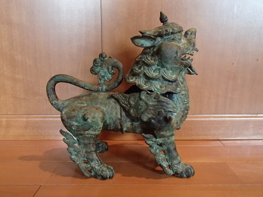 骨董　アンティーク　獅子　招き猫　狛犬　陶人形