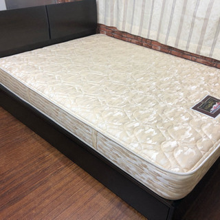 送料無料】【美品】シモンズ ダブルサイズベッド マットレスセット