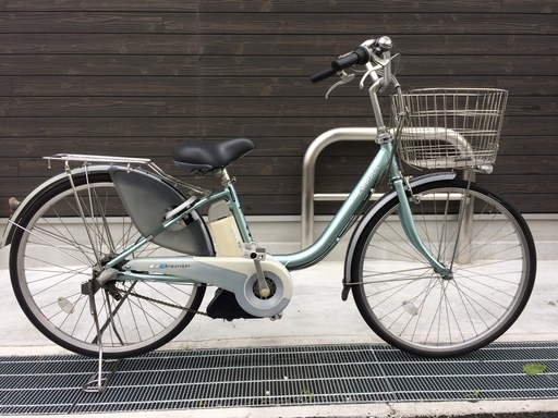 地域限定　ブリヂストン　アシスタ　リチウム　26インチ　水色　パス　ビビ　神戸市　電動自転車