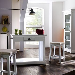 【展示品】キッチンテーブルセット♬お洒落な北欧白家具です(^^)