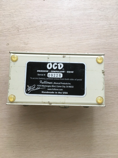 Fulltone OCD 青LED ver.2 Fulltone OCD V2 青色LED Fulltone OCD