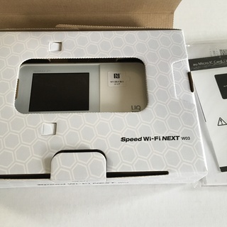モバイルルーター WiMAX2　Wi-Fi NEXT W03