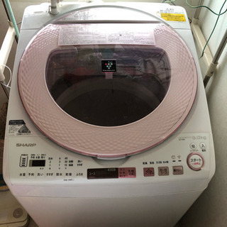 洗濯機 乾燥機付き シャープ 2017年製