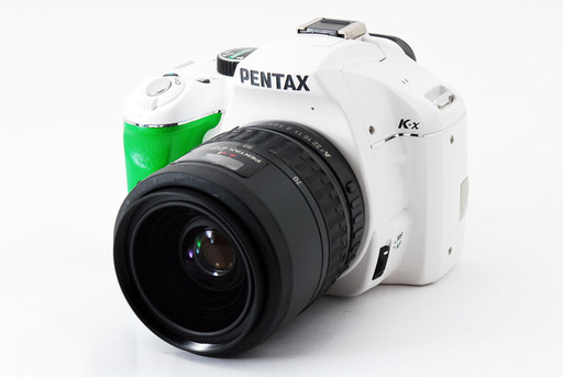 Pentax K-x ホワイトxグリーン レンズセット★極上美品★希少カラー★8GB 新品SDカード、ストラップ付き!!