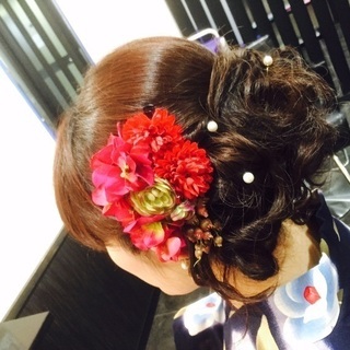 浴衣着付け ヘアセット 要予約 5 000 ヘアセット 浴衣着付け