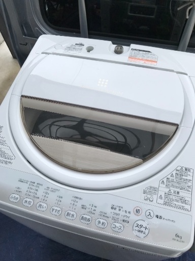取引中2015年製東芝全自動洗濯機容量6キロ。千葉県内配送無料。設置無料。