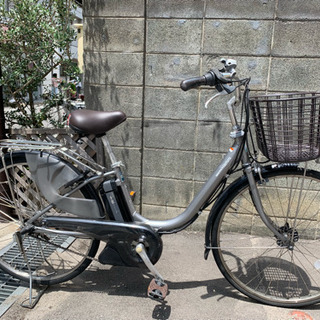 電動自転車 YAMAHA PAS Natura シルバー　61⚫️ 電動アシスト自転車 PAS Natura 6Ah 26 白 電動自転車