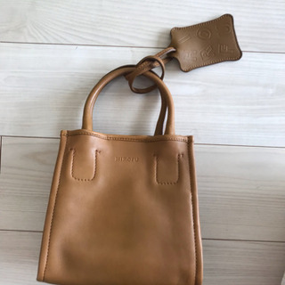 ヒロフ キャメル色 ハンドバッグ (未使用品) institutoloscher.net