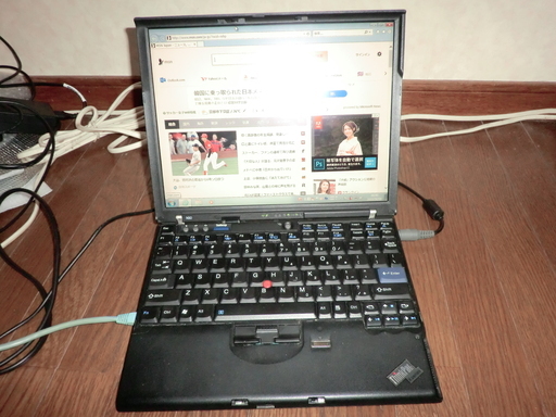 ノートパソコン lenovo X60 SSD