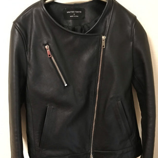 UNITED TOKYO ライダースジャケットブラック