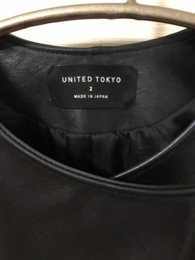 UNITED TOKYO ライダースジャケットブラック