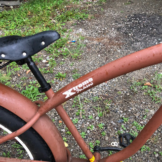 打ち合わせ中 ファットバイク エクストリームレインボー