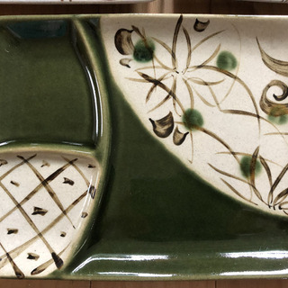 陶器 和食器 ワンプレート 仕切り皿 ランチプレート 3枚まとめて 葉菜 常滑の食器 和皿 の中古あげます 譲ります ジモティーで不用品の処分