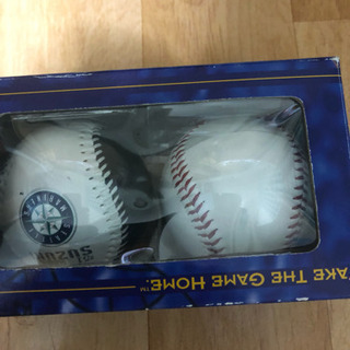 殿堂入りイチロー生写真とマリナーズイチローボールセット