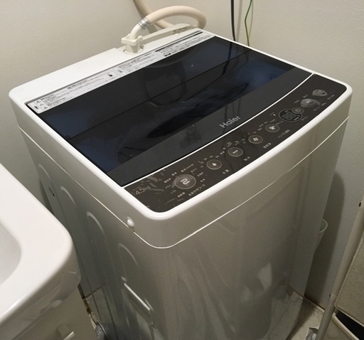 美品♪ ハイアール 4.5kg 全自動洗濯機 JW-C45A　ブラック