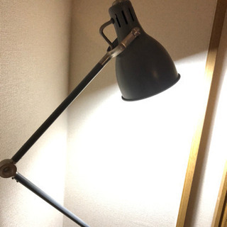 【IKEA】ライトスタンド(グレー)