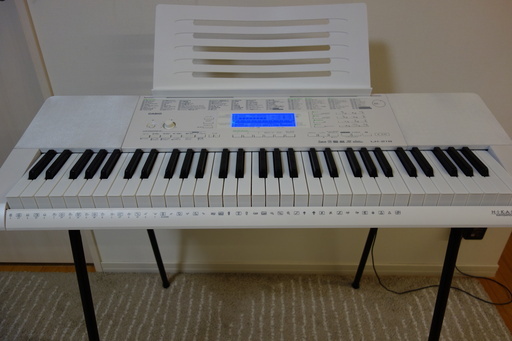 【引き取り限定】CASIO キーボード LK-218 純正スタンド付き 付属品完備