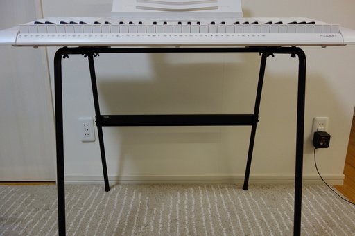 引き取り限定】CASIO キーボード LK-218 純正スタンド付き 付属品完備