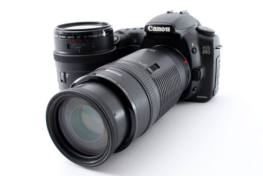 Canon EOS 20D ダブルズームセット★極上美品★ストラップ付き！