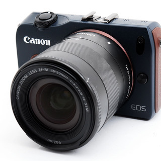 Canon EOS M ベイブルー レンズキット☆極上美品☆8GB新品SDカード