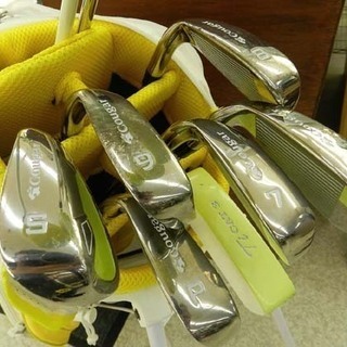 レディースゴルフセット Cougar/クーガー イエロー キャディーバッグスタンド 北区屯田 レディースゴルフセット Cougar/クーガー イエロー キャディーバッグ