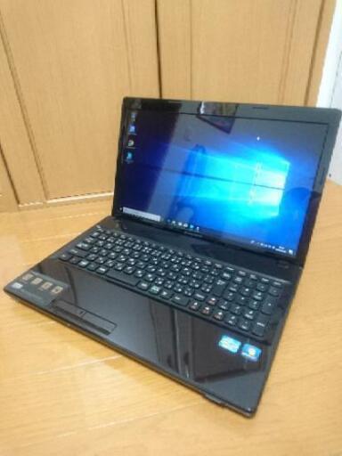 【高性能core i5＋高速SSD】快適サクサク動作♪ lenovo オールインワンPC スタイリッシュなブラック 無線LAN Wi-Fi テンキー付きキーボード 15.6インチ DVDドライブ  Windows10 ノートパソコン