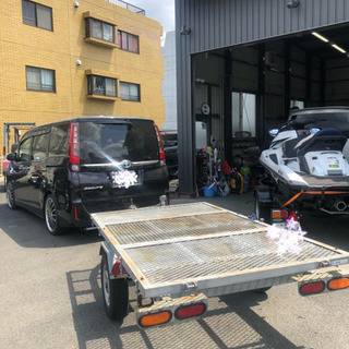 マルチトレーラー 軽トレーラー バイク 積載 キャンプ 車検有