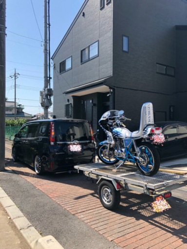 マルチトレーラー 軽トレーラー バイク 積載 キャンプ 車検有