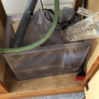 60×45×45 ガラス オーバーフロー フルセット ＋小型水槽 濾過器 ポンプ他