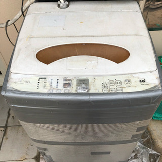 0円 全自動洗濯機 ASW-70A(W)  7.0kg洗える