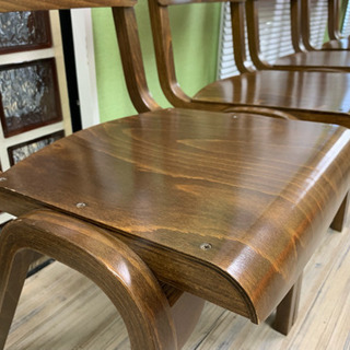 スタッキングチェア ナチュラルアンティーク椅子