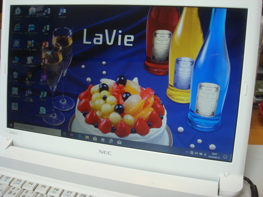 A4ノートパソコン NEC PC-LE150C1 新品SSD WIN10 64bit(中古)