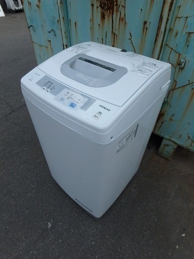 消費税無し 簡易清掃済み☆2015年製☆HITACHI NW-H50　洗濯容量　5.0kg 日立全自動電気洗濯機　 洗濯機