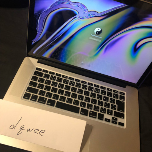 MacBook Pro2015 15 液晶5月交換、アップルプロテクション付き
