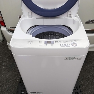 ◼️商談中□2016年製□シャープ 全自動洗濯機 穴なし槽 5.5Kgタイプ