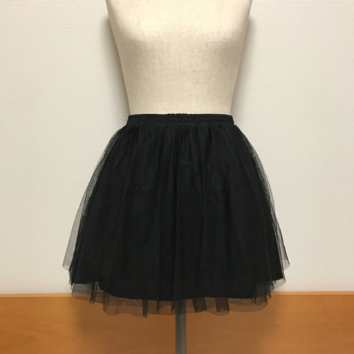 ワンコインお洋服 チュールスカート 黒 マーキュリーデュオ ブラック ルカ 横浜のスカートの中古 古着あげます 譲ります ジモティーで不用品の処分